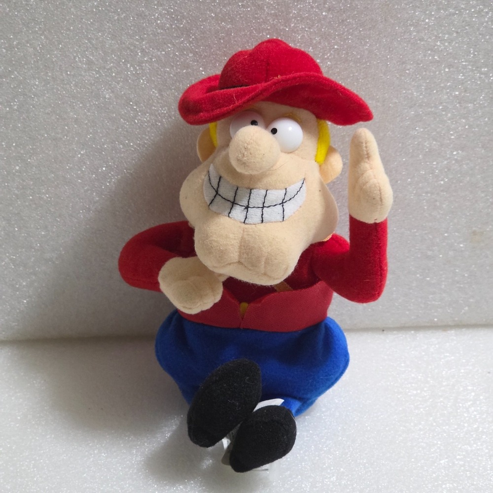 Stuffins Dudley Do Right Rocky and Bullwinkle Mountie 1999 Plush Bean Bag 8"